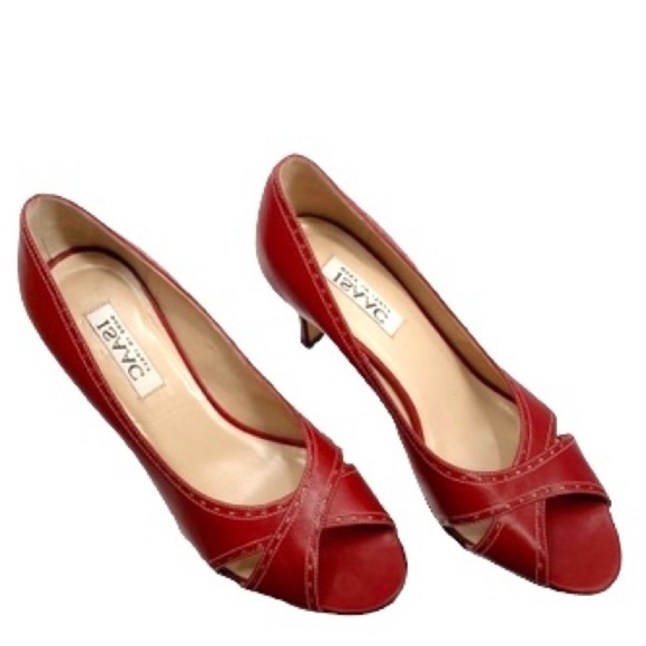 NWT Isaac for off 5Th red open toe pumps made in Italy Size 10Bk no box - Picture 11 of 12